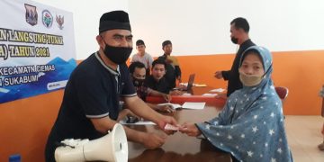 Pemdes Mekarjaya Kecamatan Ciemas, Bagikan BLT Dana Desa Tahap 1  tahun 2021