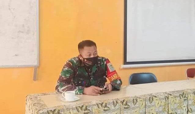 Kecamatan Jampangkulon Masuk Zona Merah, Danramil akanTerapkan PPKM Mikro Darurat Secara Tegas