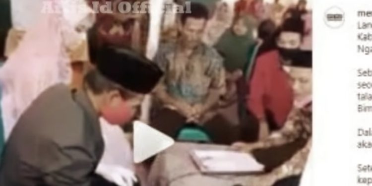 Pernikahan Tersingkat, Hanya Beberapa Detik, Sang Mempelai Wanita jadi Janda