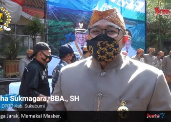 Ketua DPRD Ikuti Upacara Peringatan Hari Jadi Kabupaten Sukabumi yang ke 151