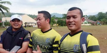 Tim Sepakbola Apdesi Kabupaten Sukabumi Berhasil Mengalahkan Tim Apdesi Garut pada Laga Persahabatan di Lapangan Binakarya Simpenan