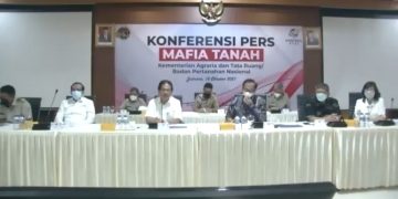 Kementerian ATR/BPN Gelar Konferensi Pers Terkait Mafia Tanah, Sofyan Djalil : Mafia Tidak Boleh Menang