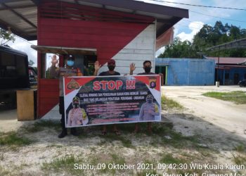 Cegah Praktek Illegal Mining, Polsek Kurun Gencarkan Pemberian Sosialisasi
