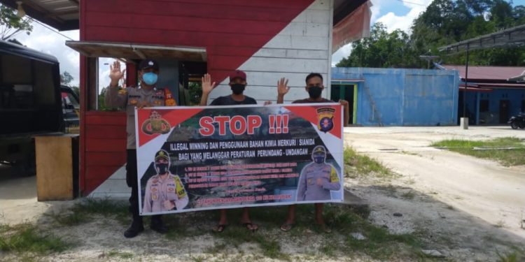 Cegah Praktek Illegal Mining, Polsek Kurun Gencarkan Pemberian Sosialisasi