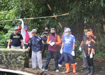 Masyarakat dan Pemkot Sukabumi Gelar Kerja Bakti Pasca Bencana Longsor