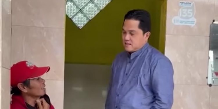 Erick Thohir Sentil Direksi Pertamina Terkait Toilet SPBU