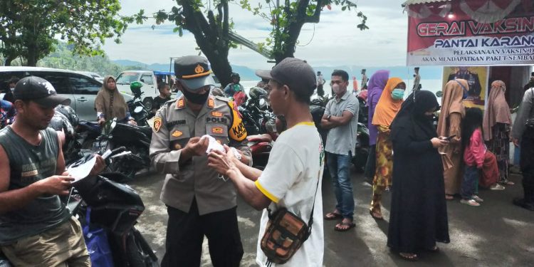 Selain Sweeping Vaksin Covid-19, Polres Sukabumi Juga Berikan Edukasi Prokes & Keselamatan