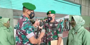Kodim 0607/Kota Sukabumi Sambut Kepulangan Anggota Satgaster