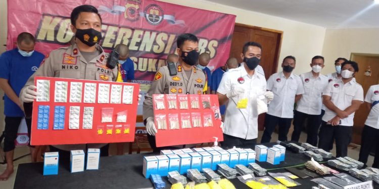Jelang Pergantian Tahun, Sat Narkoba Polres Sukabumi Tangkap 6 Pengedar Obat Terlarang