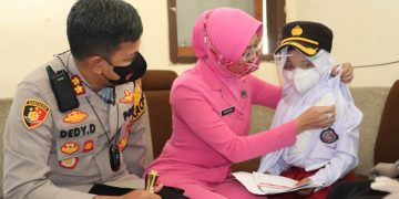 Percepat Vaksinasi, Kapolres Sukabumi Terus Pantau Giat Vaksinasi Anak