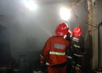 Diduga Akibat Kebocoran Gas, Restoran Athiam Kota Sukabumi Terbakar