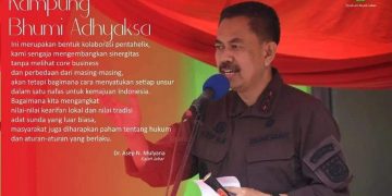 Kepala Kejaksaan Tinggi Jawa Barat Dr. Asep N. Mulyana Resmikan Kampung Bhumi Adhyaksa  di Desa Lengkongjaya Tasikmalaya,