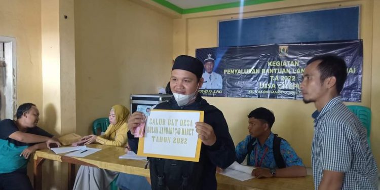 Kades Citepus Katakan, KPM yang Belum Divaksin Agar Meminta Surat Keterangan Dokter Sebagai Syarat Pengambilan Bantuan BLT DD