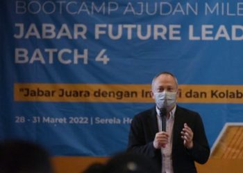 Sekda Jabar Setiawan Wangsaatmaja Beri  Pengarahan kepada 30 Peserta  Ajudan Milenial Jabar Future Leader