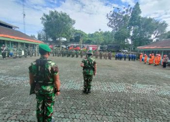 Kodim 0607 Kota Sukabumi Gelar Apel Kesiapsiagaan Bencana