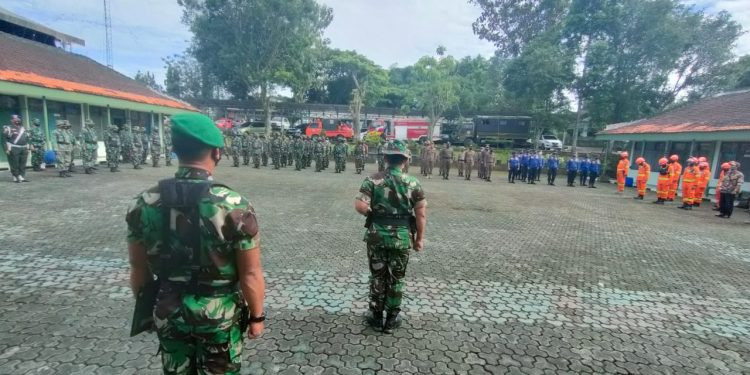 Kodim 0607 Kota Sukabumi Gelar Apel Kesiapsiagaan Bencana