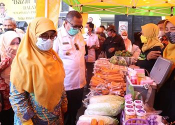 Diskoperindag Kabupaten Sukabumi Buka Bazzar Ramadhan Selama 3 Hari di Lapangan STISIP Cisaat