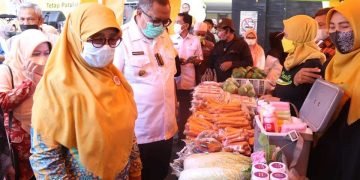 Diskoperindag Kabupaten Sukabumi Buka Bazzar Ramadhan Selama 3 Hari di Lapangan STISIP Cisaat