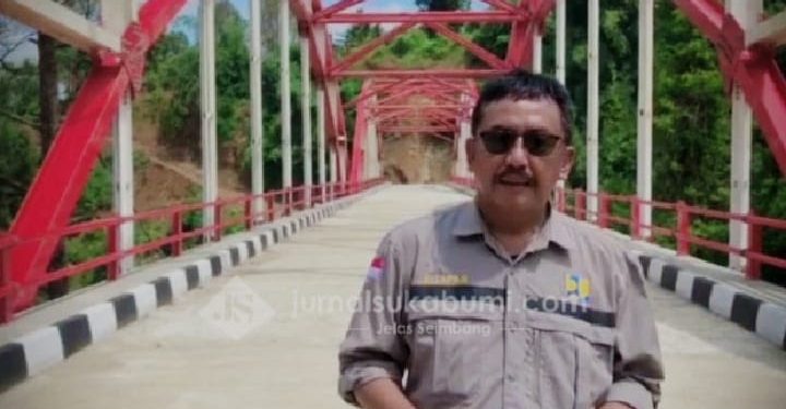 Kadis PU Kabupaten Sukabumi Asep Japar katakan, Pembangunan Jembatan Cinumpang Tahap I Telah Rampung