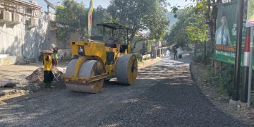 Perbaikan Ruas Jalan Ciwaru-Curug Sodong, Kades Opik: Saya akan Kawal dan  Jamin Pengerjaannya  Harus Berkualitas