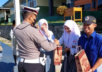 Satlantas Polres Sukabumi Kota Lakukan Giat Police Goes To School