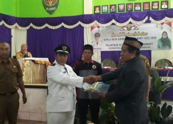 Pemdes Girimukti Laksanakan Sertijab Kepala Desa Terpilih  Masa Bakti Tahun 2022 – 2028