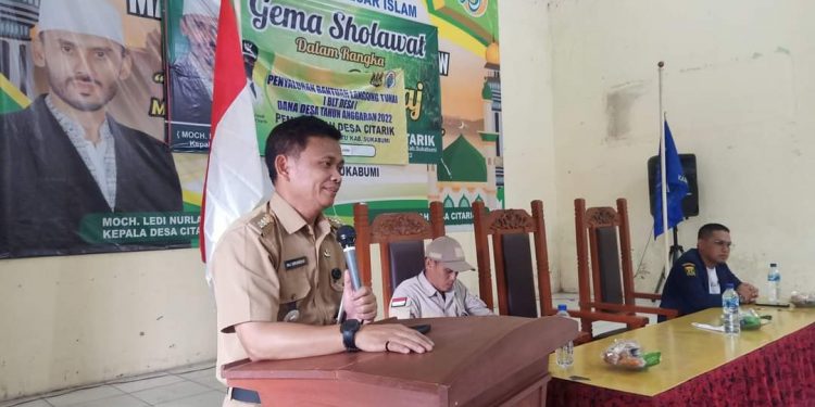 Camat Palabuhanratu Mandatkan pada Karang Taruna Agar Menyukseskan Penyelenggaraan Hari Kemerdekaan RI 2022