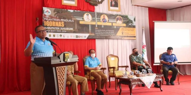 Bupati Hadiri Pelantikan Devi Nopiyandi Sebagai Ketua IGORNas Kabupaten Sukabumi