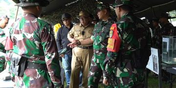 Akan Diberangkatkan ke  Ambon, Pangdam III/Siliwangi Mayjen TNI Kunto Arief Wibowo  Monitoring Pelatihan Anggota TNI  di Kabupaten Sukabumi