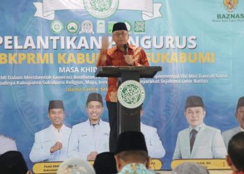 Wakil Bupati Sukabumi H. Iyos Somantri Hadiri Pelantikan Dewan Pengurus Daerah Badan Koordinasi Pemuda Remaja Mesjid Indonesia (DPD BKPRMI