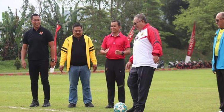 Dalam Rangka HUT Yonarmed  ke 60, Sebanyak 22 Tim Sepak Bola,  Ikuti Open Turnamen  Bupati Cup 2022