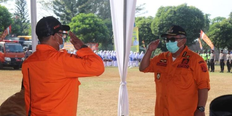 Antisipasi Potensi Bencana, Bupati Sukabumi Pimpin Apel Kesiapsiagaan Bencana