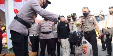 39 Personel Polres Sukabumi Kota Naik Pangkat di Hari Bhayangkara ke-76