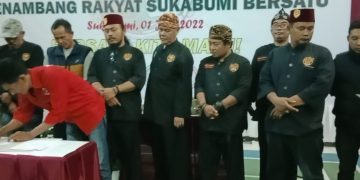 DPP Paguyuban Jampang Tandang Makalangan lakukan Kunjungan Kerja ke DPC Kecamatan Simpenan  Sekaligus Hadiri Acara Deklarasi Penambang Rakyat Sukabumi