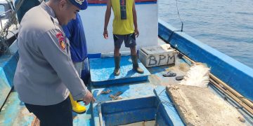 Polairud Polres Sukabumi Adakan Patroli untuk Amankan  Perairan Laut Palabuhanratu dari Kegiatan Penangkapan Ikan Ilegal
