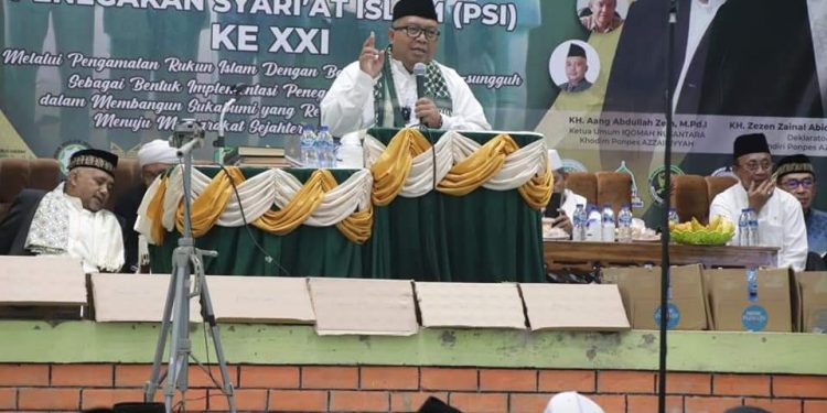 BUPATI ” SINERGITAS DAN KOMITMEN BERKELANJUTAN KUNCI PENEGAKAN SYARIAT ISLAM DI SUKABUMI”