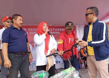 SAMBUT HARI JADI KE 152 KAB. SUKABUMI, CAMAT SUKABUMI LEPAS GERAK JALAN SANTAI