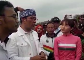 Kang Emil Lepas 100 Atlit Sepeda dari Sukabumi Menuju Pangandaran
