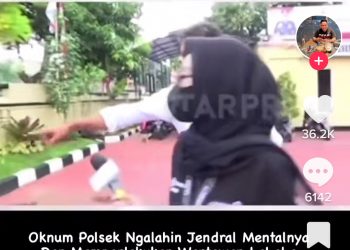Ada-ada Saja.! Diduga Seorang Oknum Polisi Menyuruh Wartawan untuk Berbicara dengan Pohon