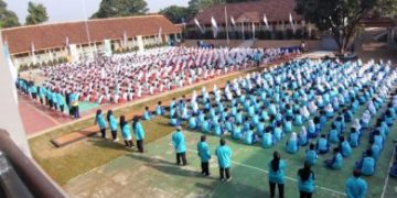 Belasan Ribu Pelajar di Kota Sukabumi, Ambil Bagian Dalam Pemecahan Rekor MURI SKJ