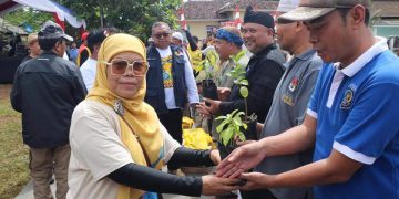 Dinas Perikanan Kabupaten Sukabumi Tebar 3 ribu  Benih Ikan Nlem di Area Curug Sodong