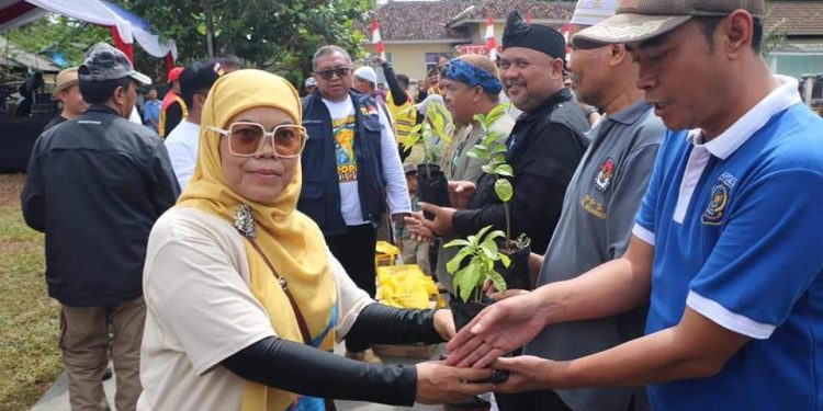 Dinas Perikanan Kabupaten Sukabumi Tebar 3 ribu  Benih Ikan Nlem di Area Curug Sodong