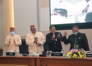 Pada Rapur DPRD Bupati Sukabumi Sampaikan Capaian Pemerintah dalam  100 Hari Kerja Bupati dan Wakil Bupati Tahun 2021-2026