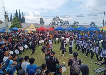 RIBUAN WARGA KECAMATAN SUKABUMI MERIAHKAN PAWAI DONGDANG HARI JADI KABUPATEN SUKABUMI