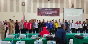 KPU KABUPATEN SUKABUMI GELAR RAKOR PEMUTAKHIRAN DATA DAN PENYUSUNAN DAFTAR PEMILIH