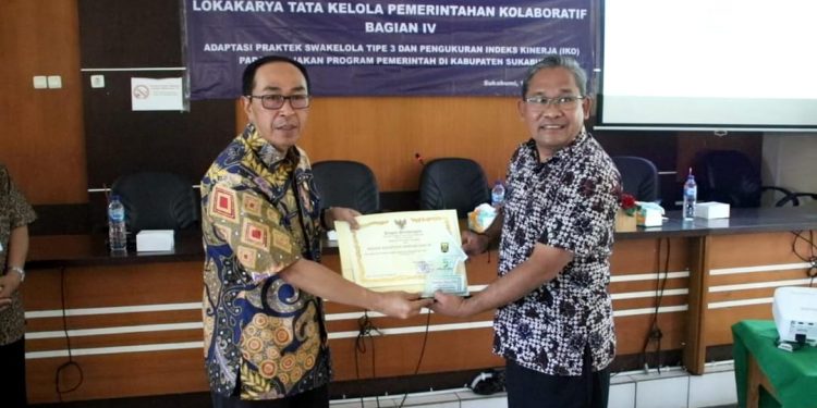 Sekda Kabupaten Sukabumi, Ade Suryaman Buka Kegiatan Lokakarya Tata Kelola Pemerintahan Kolaboratif