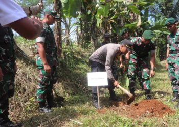 Kostrad Bersinergi dengan Kodam lll/Siliwamgi dan Kopassus Tanam Pohon Secara Serentak di Sukabumi
