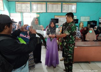 Serda Andri Sugeri Anggota Koramil 0622-13/Jampangkulon Monitoring dan Evaluasi Kegiatan