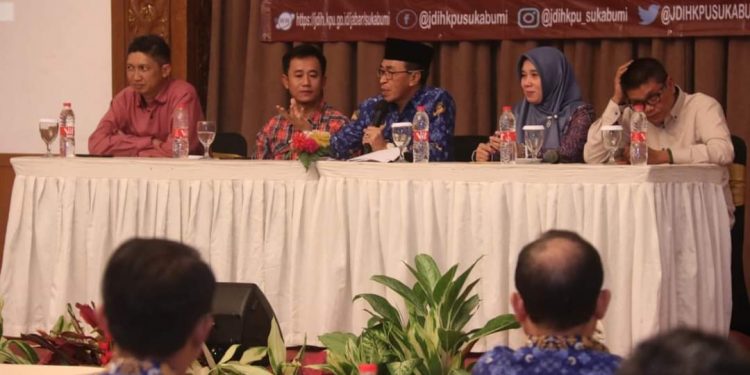 KPU Kabupaten Sukabumi Gelar Rakor dan Sosialisasi Pembentukan Badan Adhoc