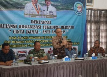 Wabup Sukabumi Buka Pendeklarasian 18 Ormas Bersatu di Cibadak